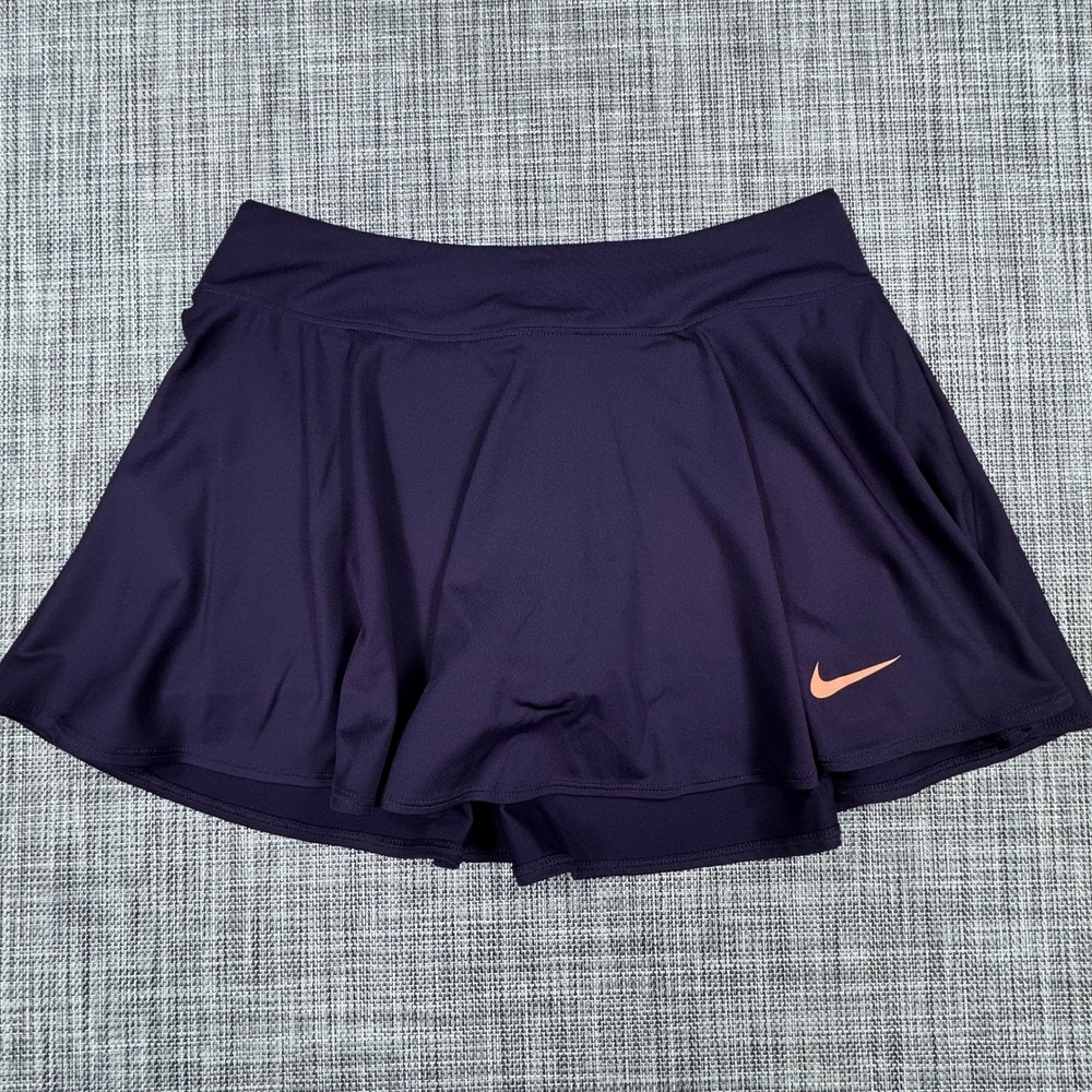Nike Dri Fit Womens Small Purple Tennis Skort Stretch Built In Shorts Athletic